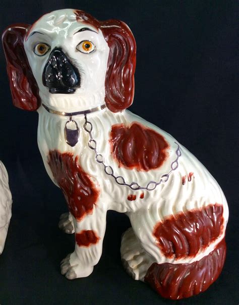 antique ceramic dog